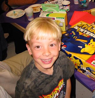 A very happy birthday boy!